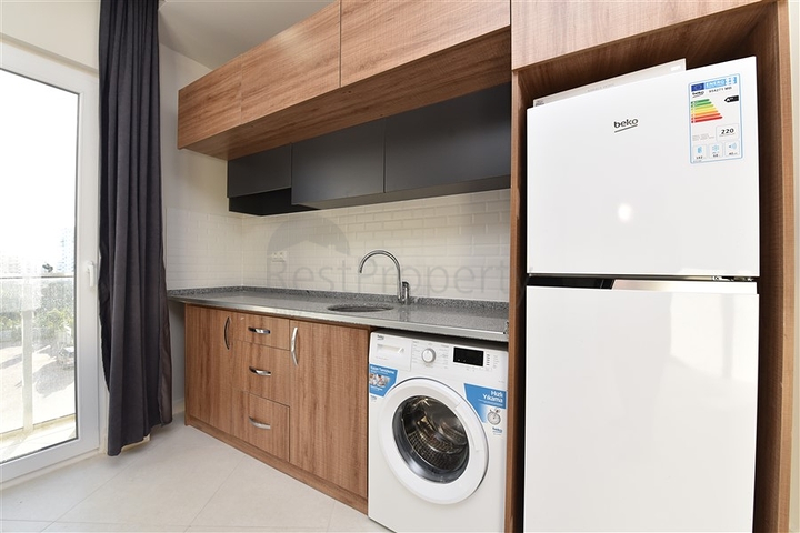 شقة مفروشة جديدة - تصميم 1+1 - في مهموتلار / الانيا 