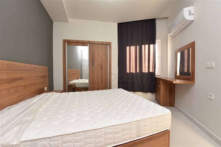 شقة مفروشة جديدة - تصميم 1+1 - في مهموتلار / الانيا 