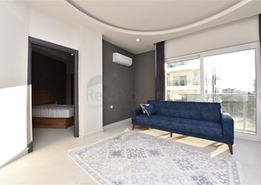 شقة مفروشة جديدة - تصميم 1+1 - في مهموتلار / الانيا 