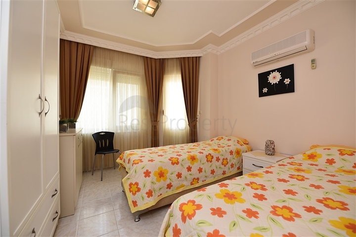 اطلالة بحرية - شقة مفروشة - تصميم غرفتين وصالة - في مهموتلار / الانيا 