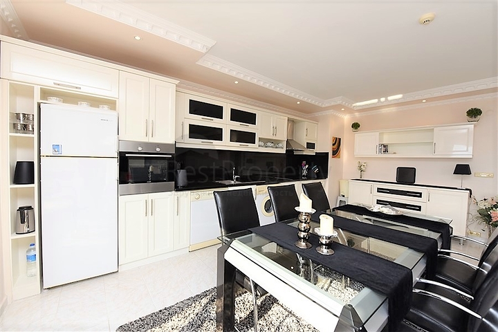 اطلالة بحرية - شقة مفروشة - تصميم غرفتين وصالة - في مهموتلار / الانيا 