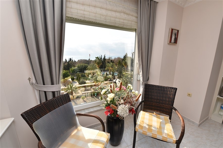 اطلالة بحرية - شقة مفروشة - تصميم غرفتين وصالة - في مهموتلار / الانيا 