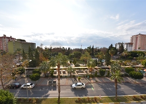 اطلالة بحرية - شقة مفروشة - تصميم غرفتين وصالة - في مهموتلار / الانيا 