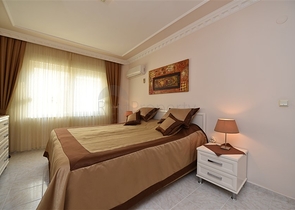 اطلالة بحرية - شقة مفروشة - تصميم غرفتين وصالة - في مهموتلار / الانيا 