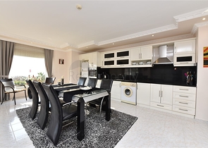 اطلالة بحرية - شقة مفروشة - تصميم غرفتين وصالة - في مهموتلار / الانيا 