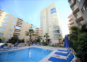 اطلالة بحرية - شقة مفروشة - تصميم غرفتين وصالة - في مهموتلار / الانيا 