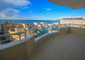 اطلالة بحر - شقة 4 غرف وصالة - في مهموتلار / الانيا 