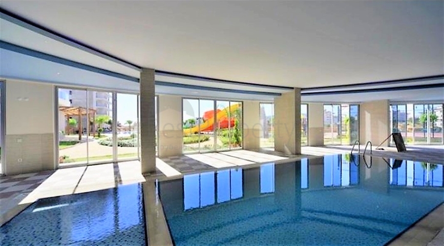 مجمع بخدمات 5 نجوم - شقة تصميم 1+1 - في منطقة جيكجلي الراقية / الانيا 