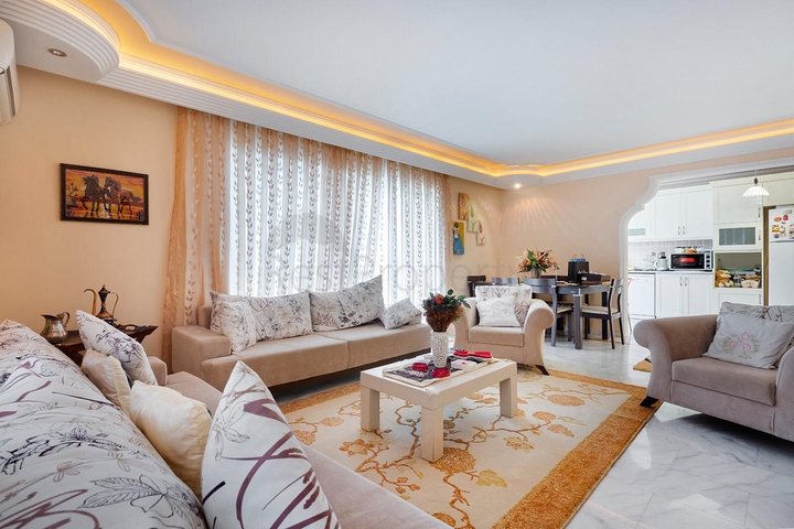 ضمن اول صف على البحر - شقة غرفتين وصالة -مفروشة - في مهموتلار / الانبا 