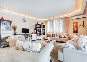 ضمن اول صف على البحر - شقة غرفتين وصالة -مفروشة - في مهموتلار / الانبا 