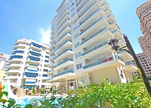 شقة غرفة وصالة - مفروشة -ضمن مجمع سكني - في مهموتلار / الانيا 