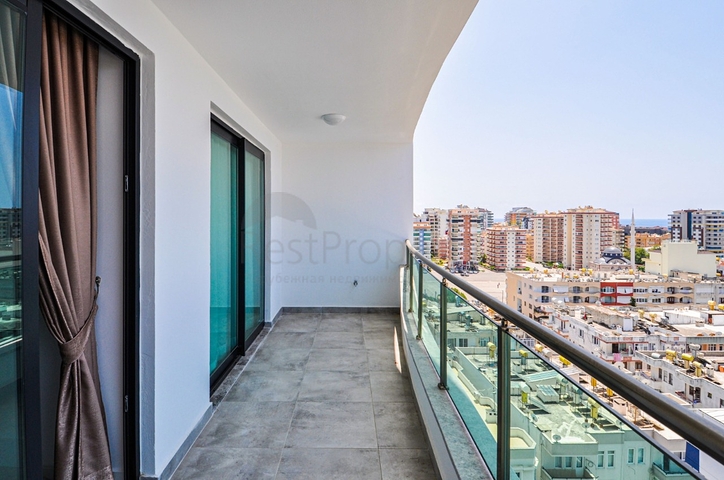 ضمن مجمع سكني حديث - شقق غرفة وصالة - مع اطلالة بحر -مهموتلار / الانيا 