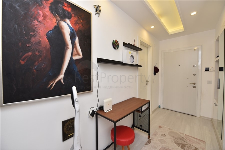 شقة تصميم غرفتين وصالة - مع الاثاث - ضمن مجمع حديث - في افسلار / الانيا 