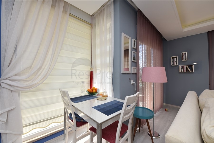 شقة تصميم غرفتين وصالة - مع الاثاث - ضمن مجمع حديث - في افسلار / الانيا 