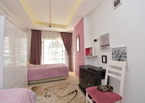 شقة تصميم غرفتين وصالة - مع الاثاث - ضمن مجمع حديث - في افسلار / الانيا 