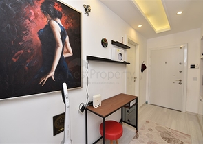 شقة تصميم غرفتين وصالة - مع الاثاث - ضمن مجمع حديث - في افسلار / الانيا 