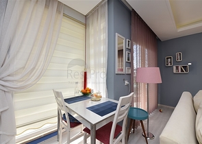 شقة تصميم غرفتين وصالة - مع الاثاث - ضمن مجمع حديث - في افسلار / الانيا 