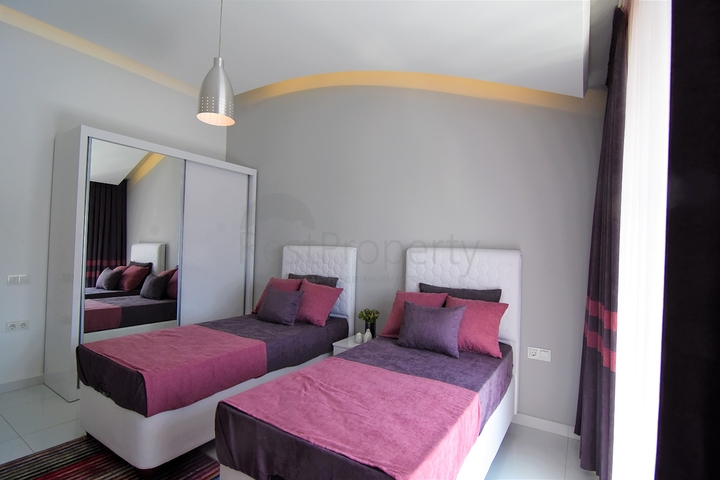 اطلالة بحر - مجمع 5 نجوم - دوبلكس 2 غرفة وصالة - في كارجي جاك / الانيا 