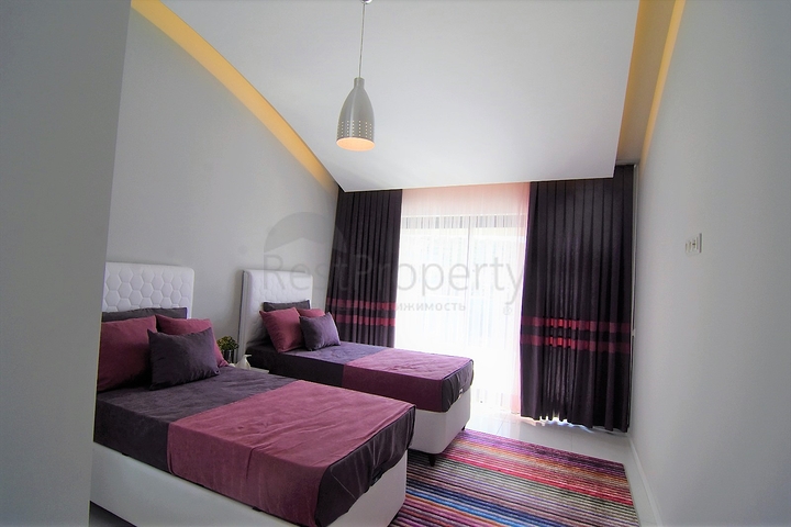 اطلالة بحر - مجمع 5 نجوم - دوبلكس 2 غرفة وصالة - في كارجي جاك / الانيا 