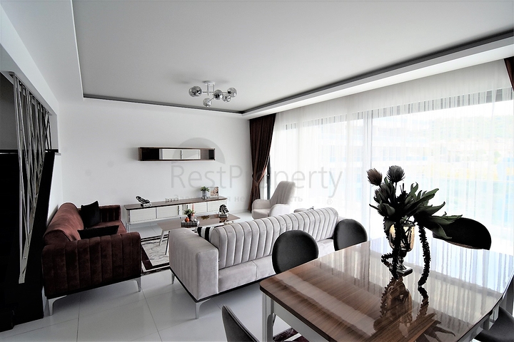 اطلالة بحر - مجمع 5 نجوم - دوبلكس 2 غرفة وصالة - في كارجي جاك / الانيا 