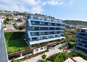 اطلالة بحر - مجمع 5 نجوم - دوبلكس 2 غرفة وصالة - في كارجي جاك / الانيا 