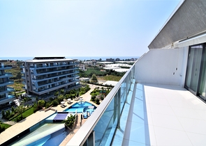 اطلالة بحر - مجمع 5 نجوم - دوبلكس 2 غرفة وصالة - في كارجي جاك / الانيا 