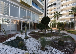 اطلالة بحر - شقة غرفتين وصالة -ضمن مجمع سكني / مهموتلار / الانيا 