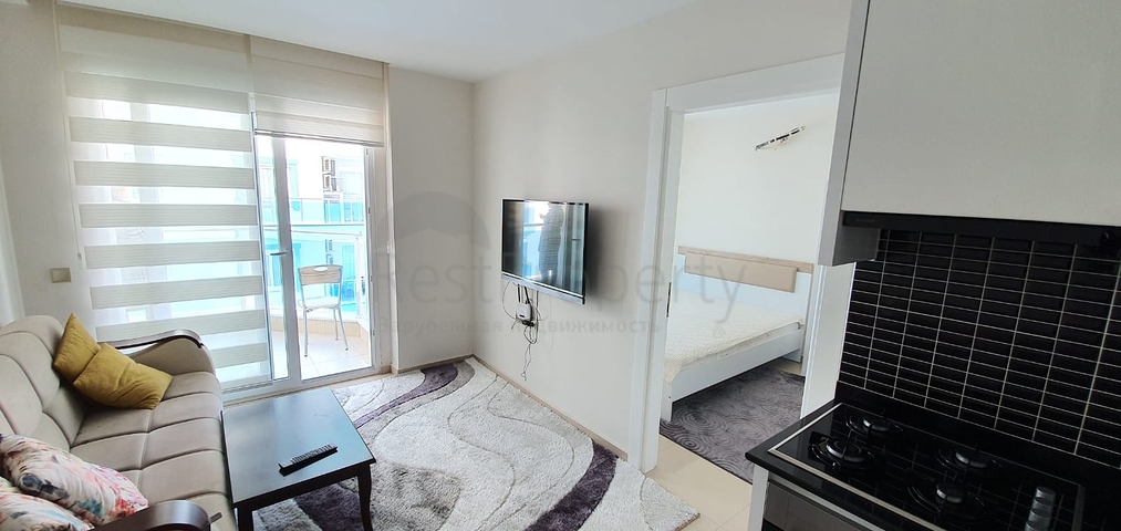 سعر منافس - شقة مؤثثة -طابق مرتفع - ضمن مجمع سكني في مهموتلار / الانيا 