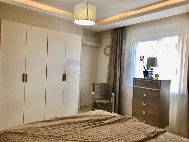 شقة مفروشة - تصميم غرفة وصالة - قريبة من البحر - في مهموتلار / الانيا 