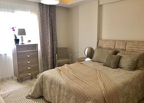 شقة مفروشة - تصميم غرفة وصالة - قريبة من البحر - في مهموتلار / الانيا 