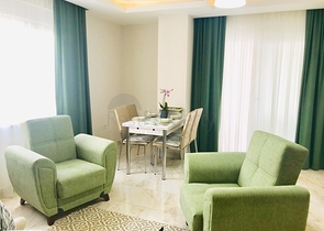 شقة مفروشة - تصميم غرفة وصالة - قريبة من البحر - في مهموتلار / الانيا 