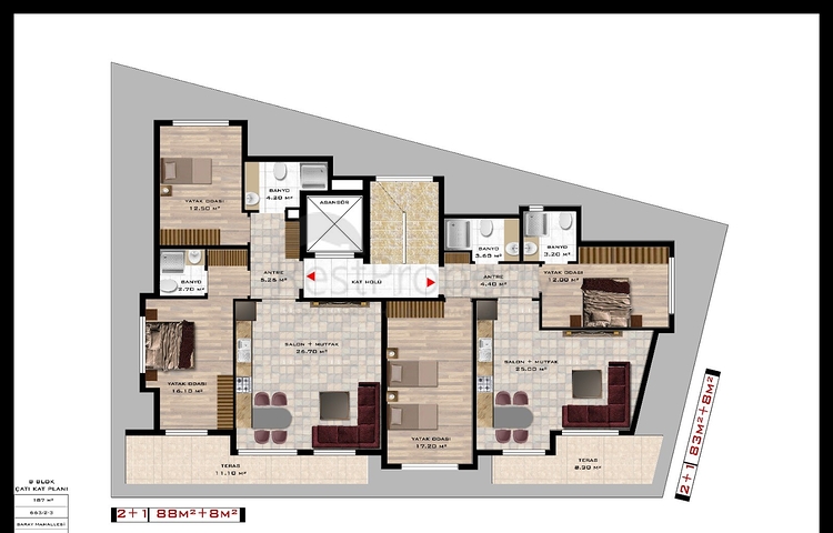مجمع سكني قيد الانشاء في مركز الانيا 