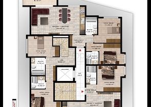 مجمع سكني قيد الانشاء في مركز الانيا 