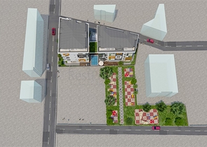 مجمع سكني قيد الانشاء في مركز الانيا 