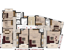 مجمع سكني قيد الانشاء في مركز الانيا 