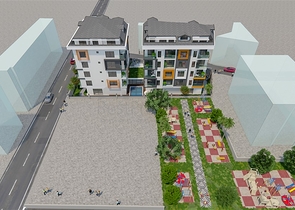 مجمع سكني قيد الانشاء في مركز الانيا 