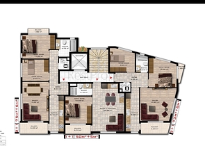 مجمع سكني قيد الانشاء في مركز الانيا 
