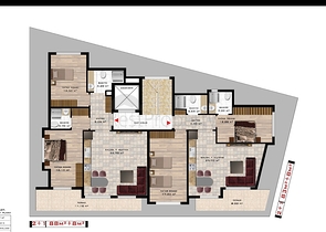 مجمع سكني قيد الانشاء في مركز الانيا 