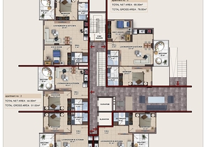 بالاقساط وبدون فوائد - مجمع سكني قيد الانشاء - جانب البحر - في مهموتلار / الانيا 