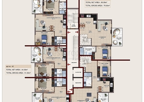 بالاقساط وبدون فوائد - مجمع سكني قيد الانشاء - جانب البحر - في مهموتلار / الانيا 