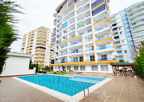 شقة غرفة وصالة - مفروشة - ضمن مجمع سكني - في مهموتلار / الانيا 