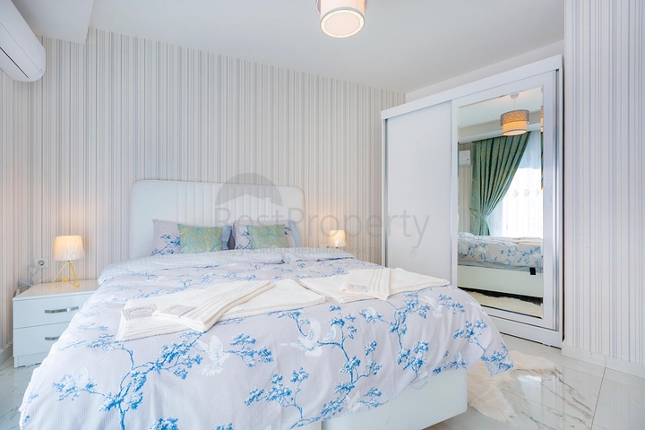 مجمع بخدمات 5 نجوم - شقة غرفة وصالة - مفروشة - قريبة من البحر - في مهموتلار / الانيا 