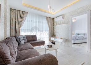 مجمع بخدمات 5 نجوم - شقة غرفة وصالة - مفروشة - قريبة من البحر - في مهموتلار / الانيا 