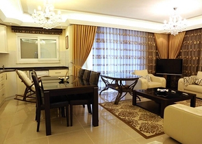 منطقة حيوية - شقة مفروشة غرفتين وصالة - اوبا / الانيا 