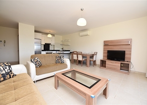 شقة غرفتين وصالة مع حديقة - ضمن مجمع سكني / كوناكليه / الانيا 