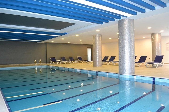 اطلالة بحر مباشرة - مجمع فاخر - غرفتين وصالة مفروشة / مهموتلار / الانيا 