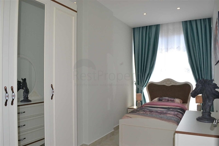 اطلالة بحر مباشرة - مجمع فاخر - غرفتين وصالة مفروشة / مهموتلار / الانيا 