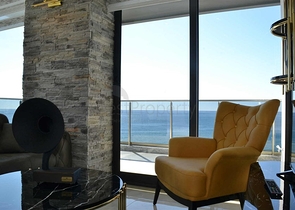 اطلالة بحر مباشرة - مجمع فاخر - غرفتين وصالة مفروشة / مهموتلار / الانيا 