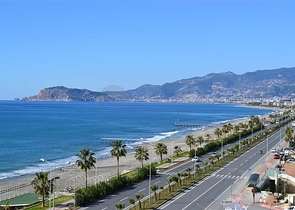 اطلالة بحر مباشرة - مجمع فاخر - غرفتين وصالة مفروشة / مهموتلار / الانيا 