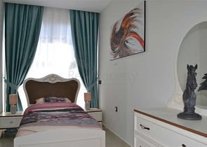 اطلالة بحر مباشرة - مجمع فاخر - غرفتين وصالة مفروشة / مهموتلار / الانيا 